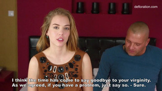 Юная Алеся Гагарина Отсасывает пенис И Долбится первый раз